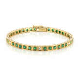 Smaragd-Diamantarmband - фото 2