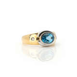Blautops-Diamantring - Foto 2