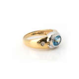 Blautops-Diamantring - Foto 5