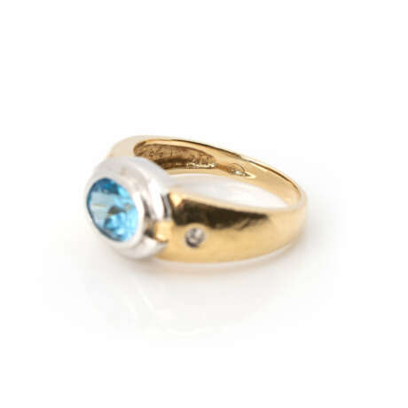 Blautops-Diamantring - Foto 6