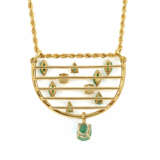 Smaragd-Diamantcollier - Foto 3