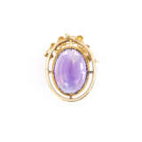 Anhänger mit großem Amethyst - photo 2