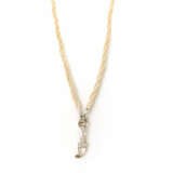 Feine Saatperlenkette mit Diamantschließe - photo 1