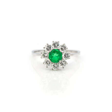 Smaragd-Diamant-Ring - photo 1