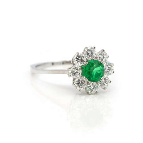 Smaragd-Diamant-Ring - photo 2