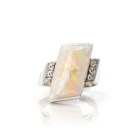 Opal-Diamant-Ring - photo 1