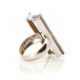 Citrin-Set, bestehend aus Ring und Änhänger mit Kette - photo 2