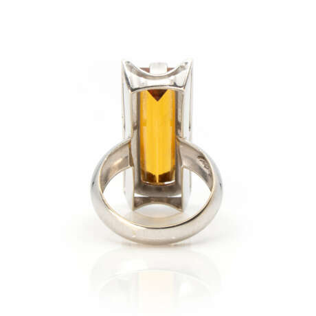 Citrin-Set, bestehend aus Ring und Änhänger mit Kette - photo 10