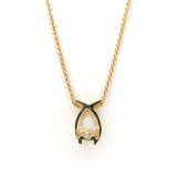 Diamant-Anhänger mit Kette - Foto 3