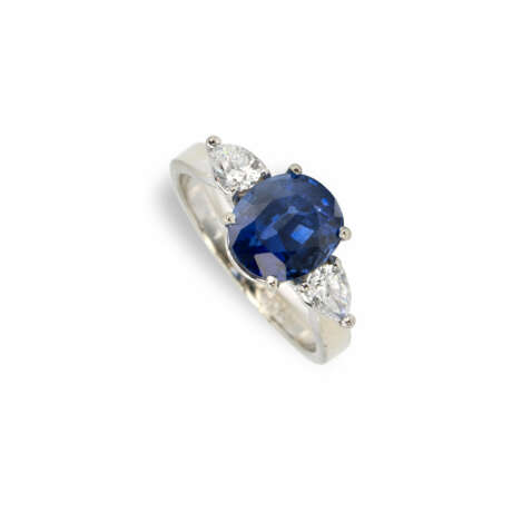 Saphir-Diamantring - Foto 1