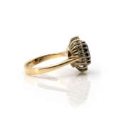 Saphir-Ring mit Diamanten-Entourage - photo 3