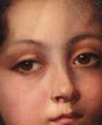 Обзор. 19th Century Oval Portrait of Aristocrat Girl in Gilded Frame
