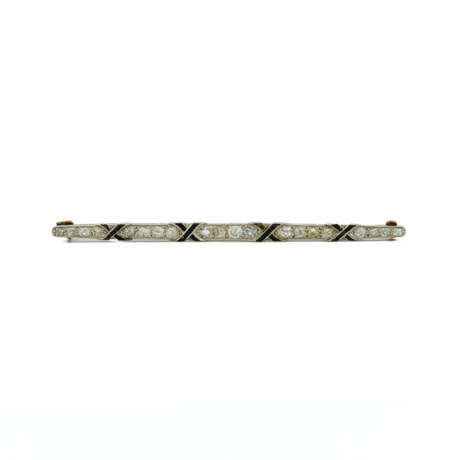 Historicised Diamond-Onyx-Pin - photo 1