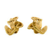 Retro Emerald-Diamond-Set: Brooch and Ear-Clip-Ons - photo 8