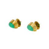 Chrysoprase-Diamond-Set: Necklace, Bracelet, Ring, Ear Studs - фото 10