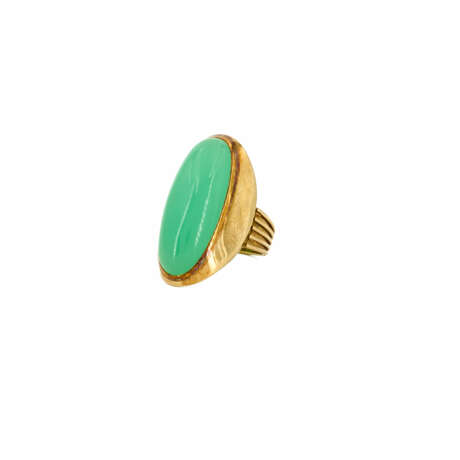 Chrysoprase-Diamond-Set: Necklace, Bracelet, Ring, Ear Studs - фото 11