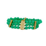 Chrysoprase-Diamond-Set: Necklace, Bracelet, Ring, Ear Studs - фото 15
