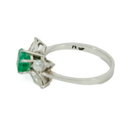 Smaragd-Diamant-Ring - Foto 1