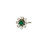 Smaragd-Diamant-Ring - Foto 1