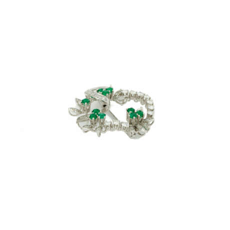 Emerald-Diamond-Brooch - фото 3