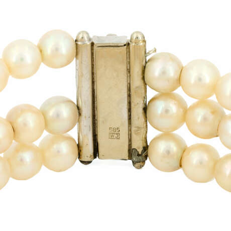 Saphir-Akoyazuchtperl-Armband - Foto 5