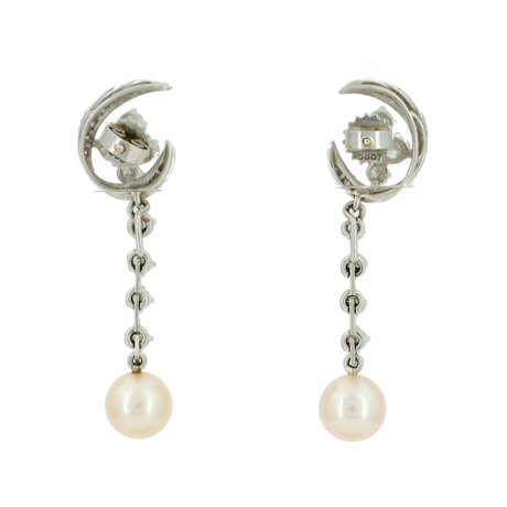 Pearl-Diamond-Earrings - фото 4