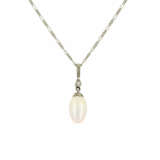 Pearl-Diamond-Pendant-Necklace - photo 1
