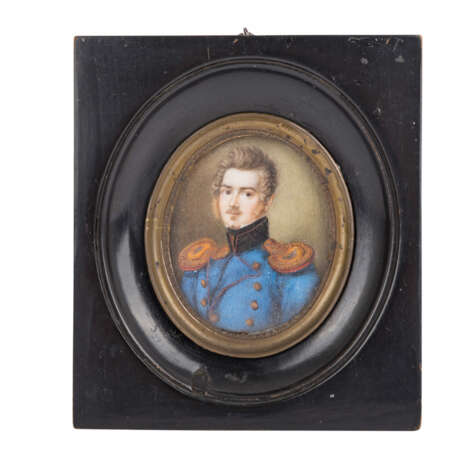 Miniaturporträt eines hohen Offiziers, 19. Jahrhundert. - Foto 1