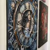 Пленница времени Canvas on the subframe Mixed media мистический символизм сюрреализ Portugal 2025 - photo 3