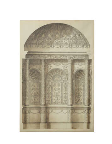 A LARGE CANVAS DEPICTING DESIGN FOR A PORTICO BY PIRANESI - photo 1 A LARGE CANVAS DEPICTING DESIGN FOR A PORTICO BY PIRANESI - photo 1