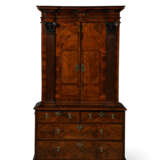 A NORTH EUROPEAN WALNUT AND MARQUETRY-INLAID CABINET-ON-CHEST - фото 1