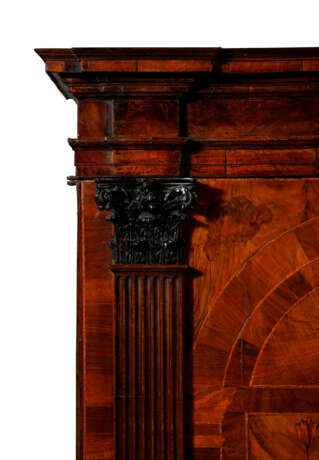 A NORTH EUROPEAN WALNUT AND MARQUETRY-INLAID CABINET-ON-CHEST - фото 11