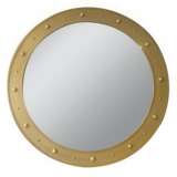 A LARGE CIRCULAR GILT-STEEL MIRROR - фото 1