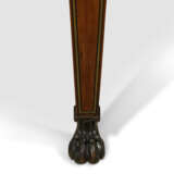 A REGENCY BRASS-INLAID MAHOGANY, BRONZED AND EBONY SERVING TABLE AND PAIR OF PEDESTALS - фото 5