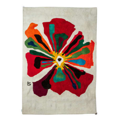 Design Teppich aus Wolle. 1970er Jahre, 153x223 cm. - Foto 1