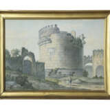A SET OF FOUR LARGE WATERCOLORS OF ANCIENT RUINS - photo 3