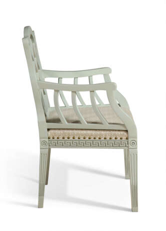 A SET OF FOUR GEORGIAN STYLE WHITE-PAINTED ARMCHAIRS - photo 4 A SET OF FOUR GEORGIAN STYLE WHITE-PAINTED ARMCHAIRS - photo 4