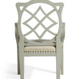 A SET OF FOUR GEORGIAN STYLE WHITE-PAINTED ARMCHAIRS - photo 5