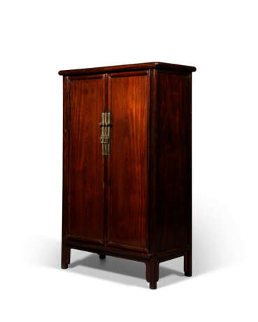 A CHINESE TIELMU ROUND-CORNER CABINET - photo 2