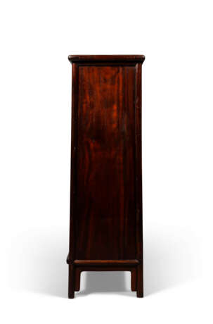 A CHINESE TIELMU ROUND-CORNER CABINET - photo 6