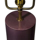 A PAIR OF PURPLE-GLAZED PORCELAIN TABLE LAMPS - photo 3