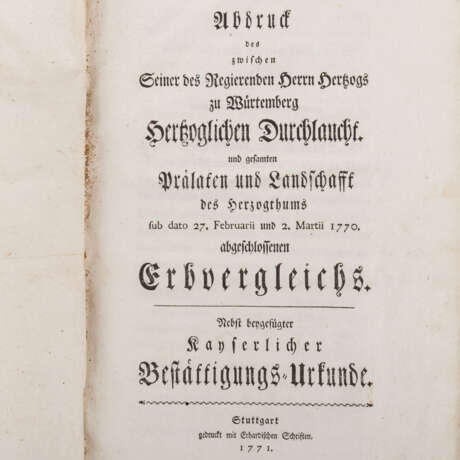 Hochinteresante Schriftensammlung der Thematik Württemberg - - photo 4