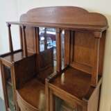 Elegant art deco display case Oak Early 20th century - photo 3