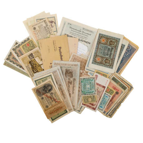 Banknoten, vorwiegend Deutschland , 19. Jahrhundert/1.H. 20. Jahrhundert. - - Foto 1