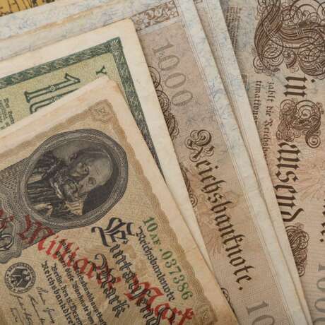 Banknoten, vorwiegend Deutschland , 19. Jahrhundert/1.H. 20. Jahrhundert. - - Foto 3