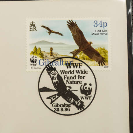 WWF Ersttagsbriefe Tierwelt und Exoten in 2 Alben, - Foto 4
