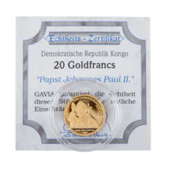 Kongo / Gold - 20 Francs 2003,