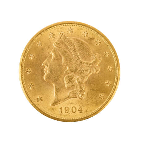 USA/GOLD - 20 Dollars 1904 Liberty Head, - фото 2