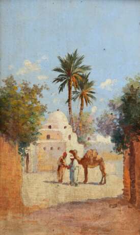 "Orientalische Szene", Öl/ Holz, unsign., 29x17 cm, Rahmen - photo 1 "Orientalische Szene", Öl/ Holz, unsign., 29x17 cm, Rahmen - photo 1