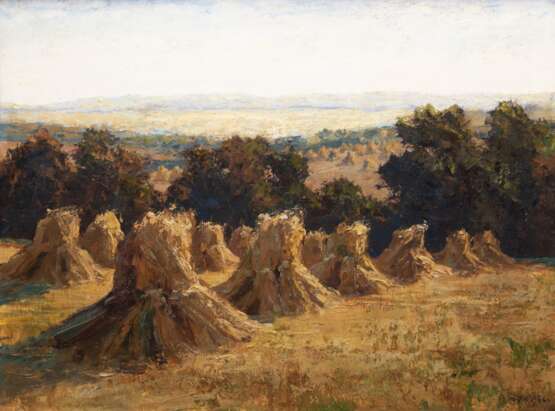 Pippel, Otto Eduard (1878 Lodz-1960 Planegg) "Sommer im Schwarzwald", Öl/ Lw., sign. u.r., 68x85 cm, Rahmen (bedeutendster Impressionist im süddeutschen Raum, studierte in Straßburg, Karlsruhe und Dresden, Reis… - фото 1